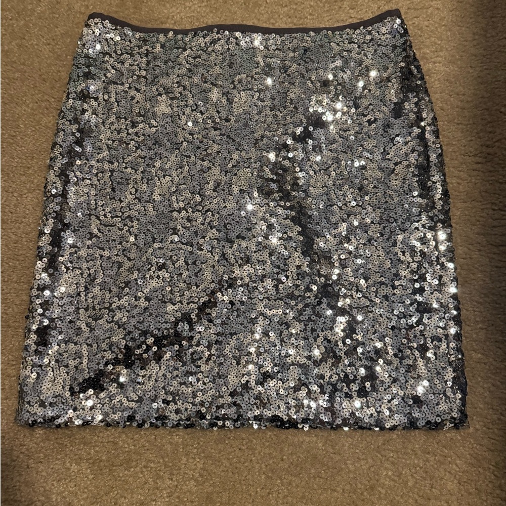 Women’s White House Black Market Sequin Mini Skirt NWT